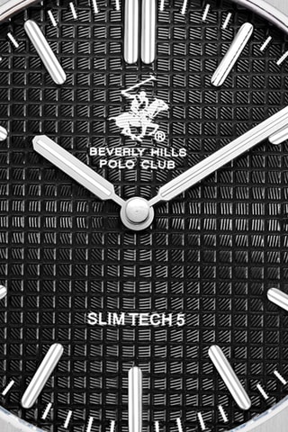 Reloj de cuarzo de metal y cerámica