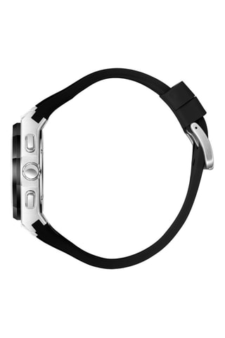 Reloj de cuarzo de silicona, chapado en ion negro y cerámica