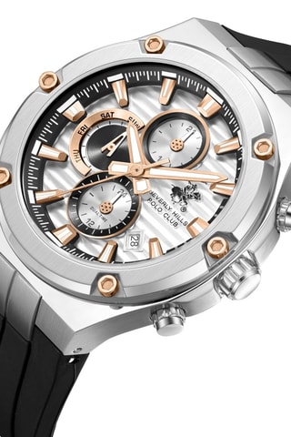 Reloj de cuarzo de silicona y cerámica