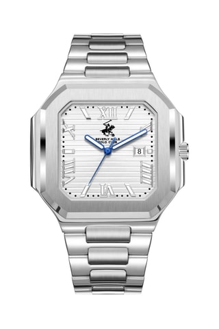 Reloj de cuarzo de metal y cerámica