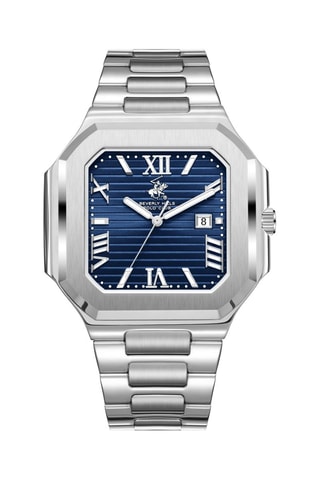 Reloj de cuarzo de metal y cerámica