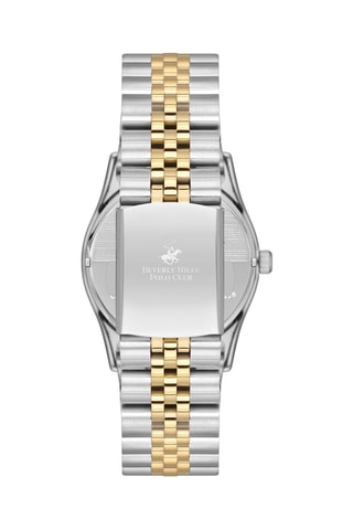 Reloj de cuarzo de metal, cerámica, chapado ion plata, chapado en ion de oro amarillo y chapado en ion de oro rosa