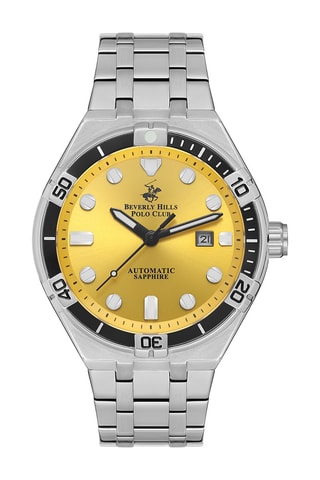 Reloj automático de acero y cerámica - Plateado y negro