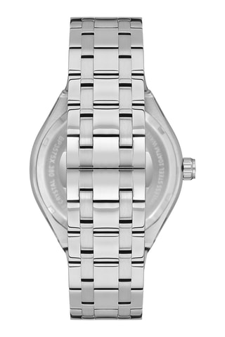 Reloj automático de acero y cerámica - Plateado y negro