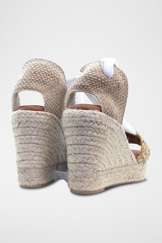 Sandali con zeppa - Bianco