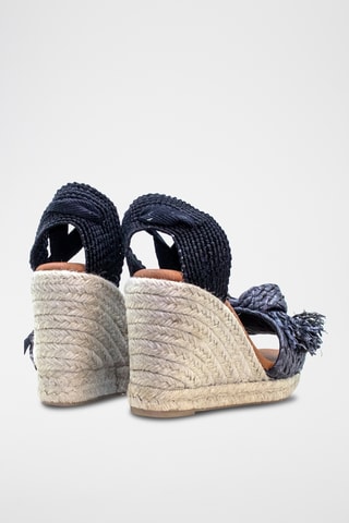 Sandali con zeppa - Nero