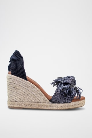 Sandali con zeppa - Nero