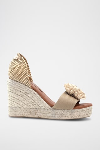 Sandali con zeppa - Taupe