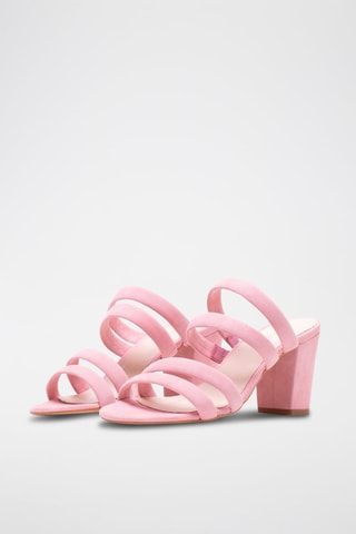 Sandali in pelle scamosciata - Rosa