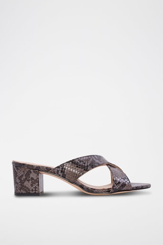 Zoccoli in pelle - Nero