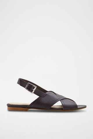 Sandali in pelle - Marrone