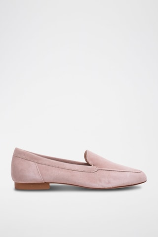 Mocassini in pelle scamosciata - Grigio