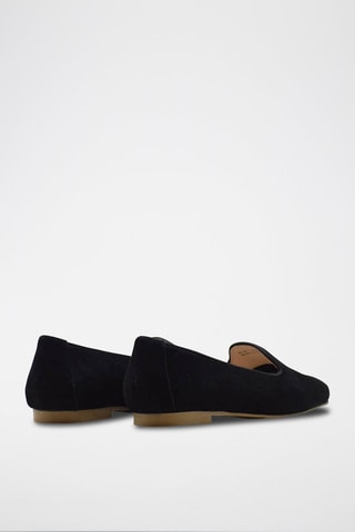 Slippers in pelle scamosciata - Nero