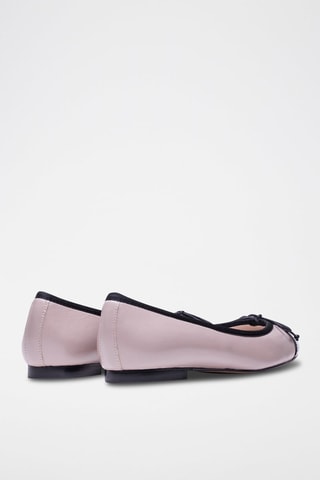 Leren Ballerina's - Roze
