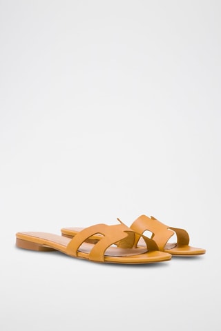 Ciabatte in pelle - Marrone