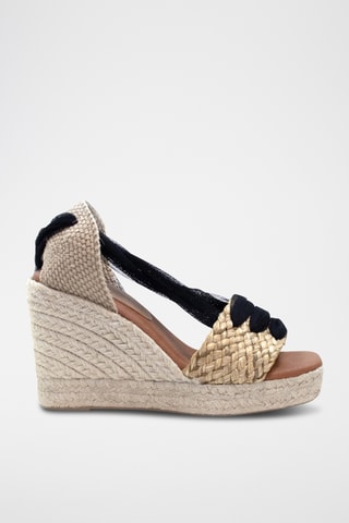 Sandali con zeppa - Nero