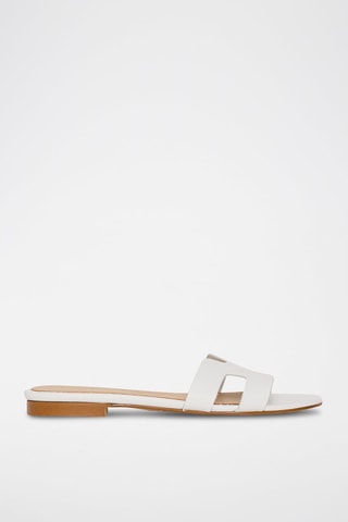 Ciabatte in pelle nappa - Bianco