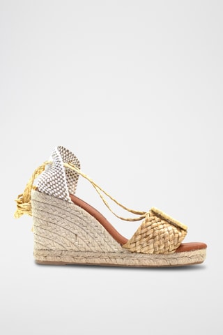 Sandali con zeppa - Beige
