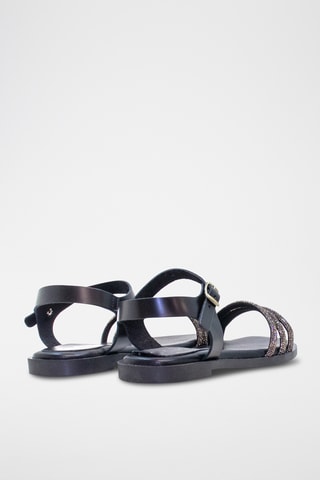 Sandali in pelle - Nero