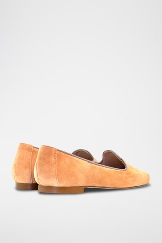 Slippers in pelle scamosciata - Nude