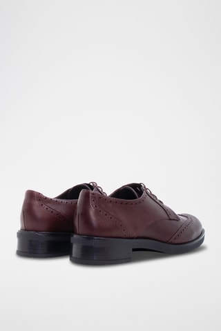 Stringate in pelle nappa - Bordeaux