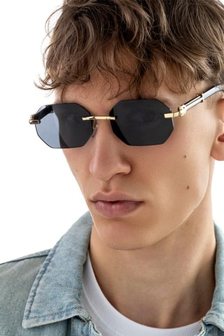 Zonnebril Uniseks - Goudkleurig en grijs