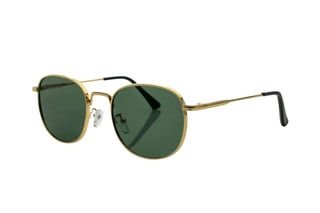 Zonnebril Uniseks - Goudkleurig en groen