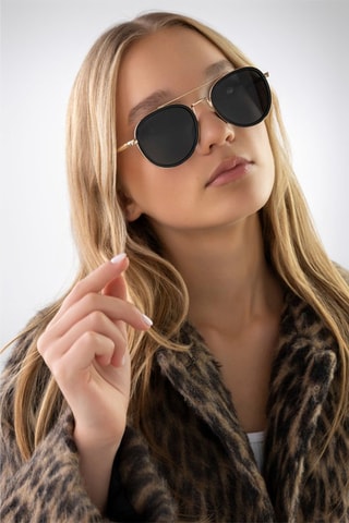 Gepolariseerde Zonnebril Uniseks - Goudkleurig en zwart