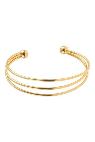 Open Armband - Doublé Geelgoud