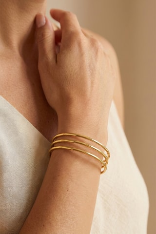 Open Armband - Doublé Geelgoud