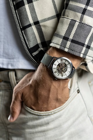 Stalen Automatische Horloge - Zilverkleurig