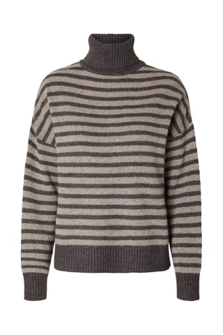 Jersey de lana - Antracita y topo - Selected Women