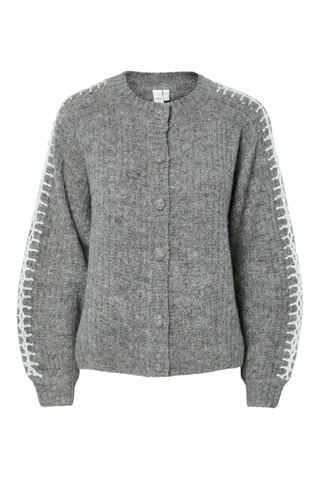 Cárdigan - Gris oscuro jaspeado - Yas