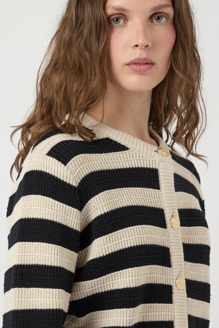 Cárdigan de algodón orgánico - Negro - Yas