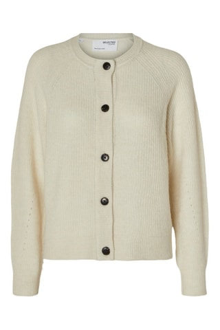 Cárdigan de lana - Crudo - Selected Women