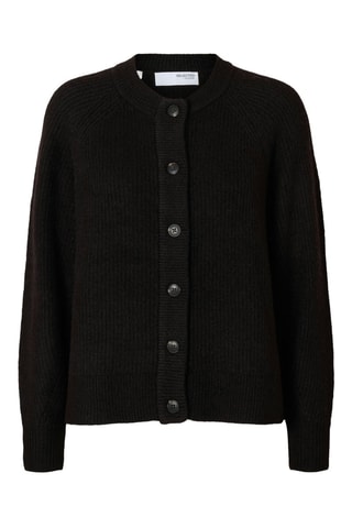 Cárdigan de lana - Negro - Selected Women