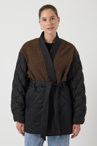 Chaqueta cruzada - Negro - Yas