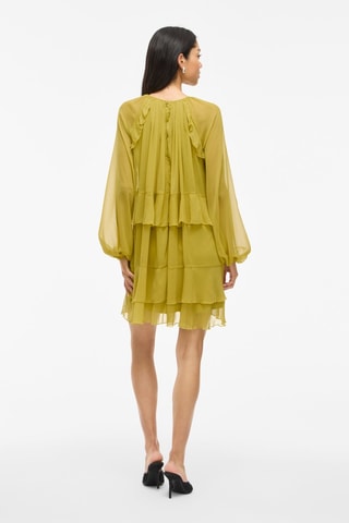 Vestido avolantado - Verde oliva - Vila