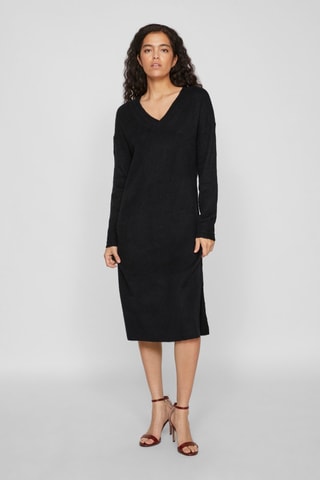Vestido jersey - Negro - Vila