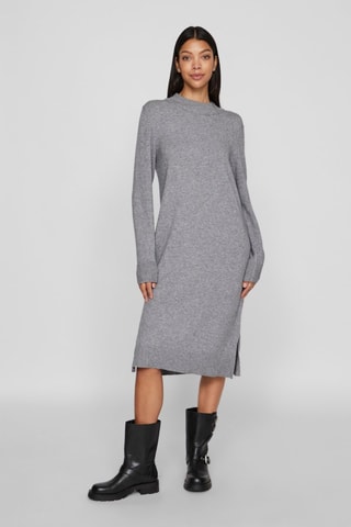 Vestido jersey - Gris jaspeado - Vila