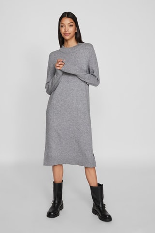 Vestido jersey - Gris jaspeado - Vila