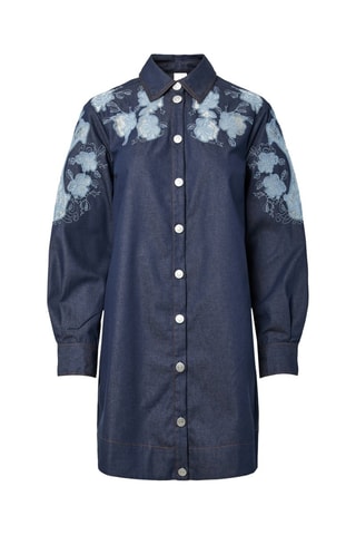 Vestido camisero vaquero - Azul - Yas