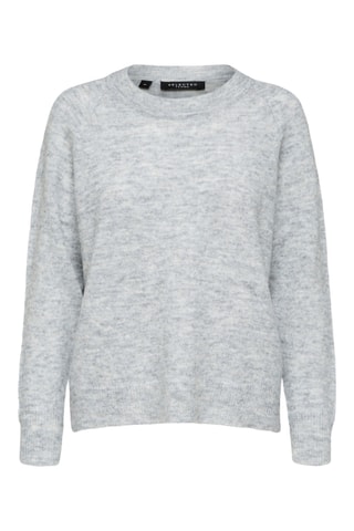 Jersey regular fit de lana - Gris - Selected Women