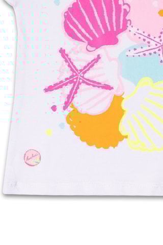 T-shirt Seashell - Wit