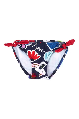 Bikinibroekje Beach Day - Rood en blauw