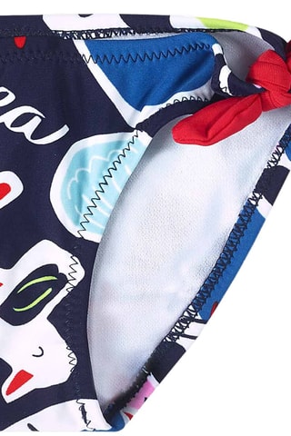 Bikinibroekje Beach Day - Rood en blauw