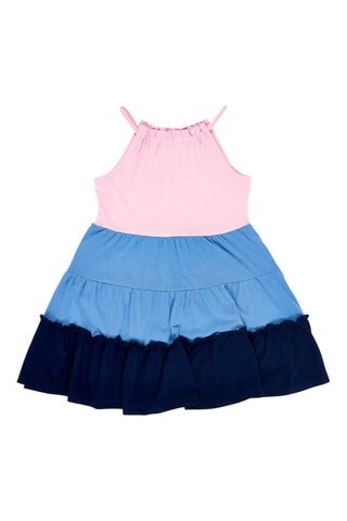 Jurk Carnet de Voyage - Blauw en roze