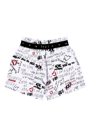 Short Ultimate City Chic - Wit en zwart