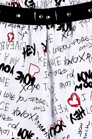 Short Ultimate City Chic - Wit en zwart