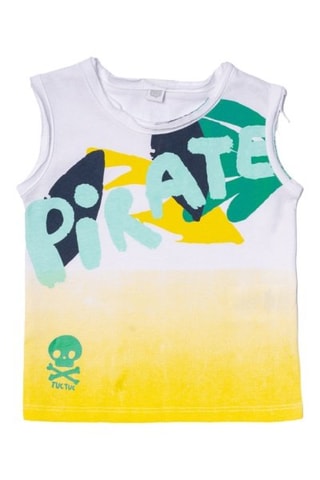 Hemd Treasure Island - Wit en geel